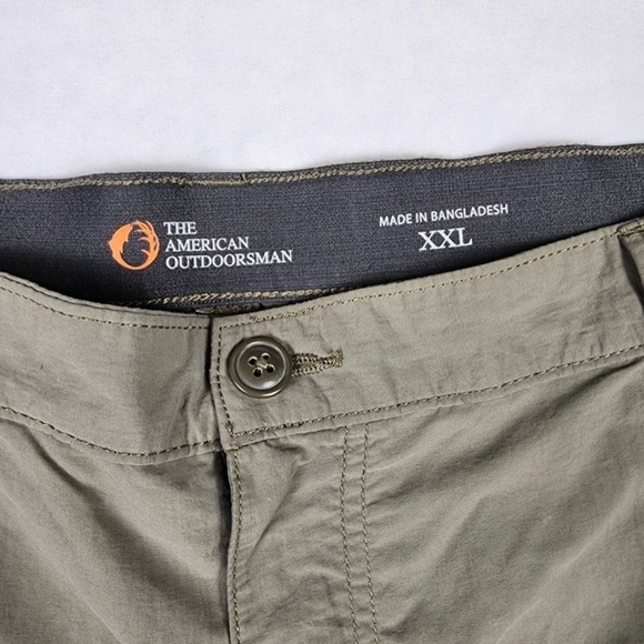 The American Outdoorsman | Nylon Hiking Shorts Water Repellent Elastic Waist XXL - Picture 2 of 9
